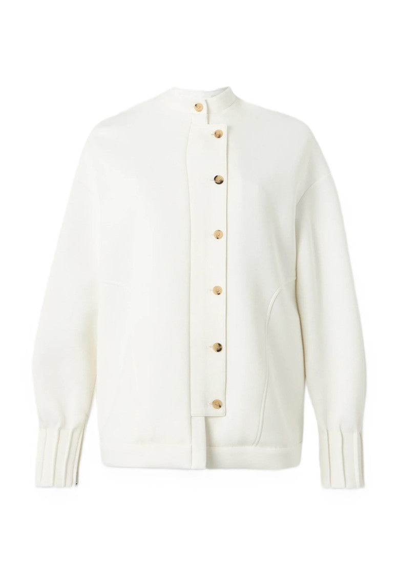 Max Mara White Cotton Blend Sweatshirt