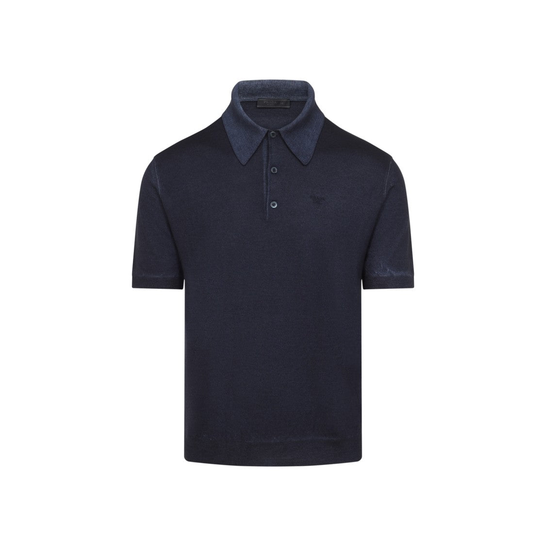 Prada Refined Blue Cashmere Polo T-Shirt