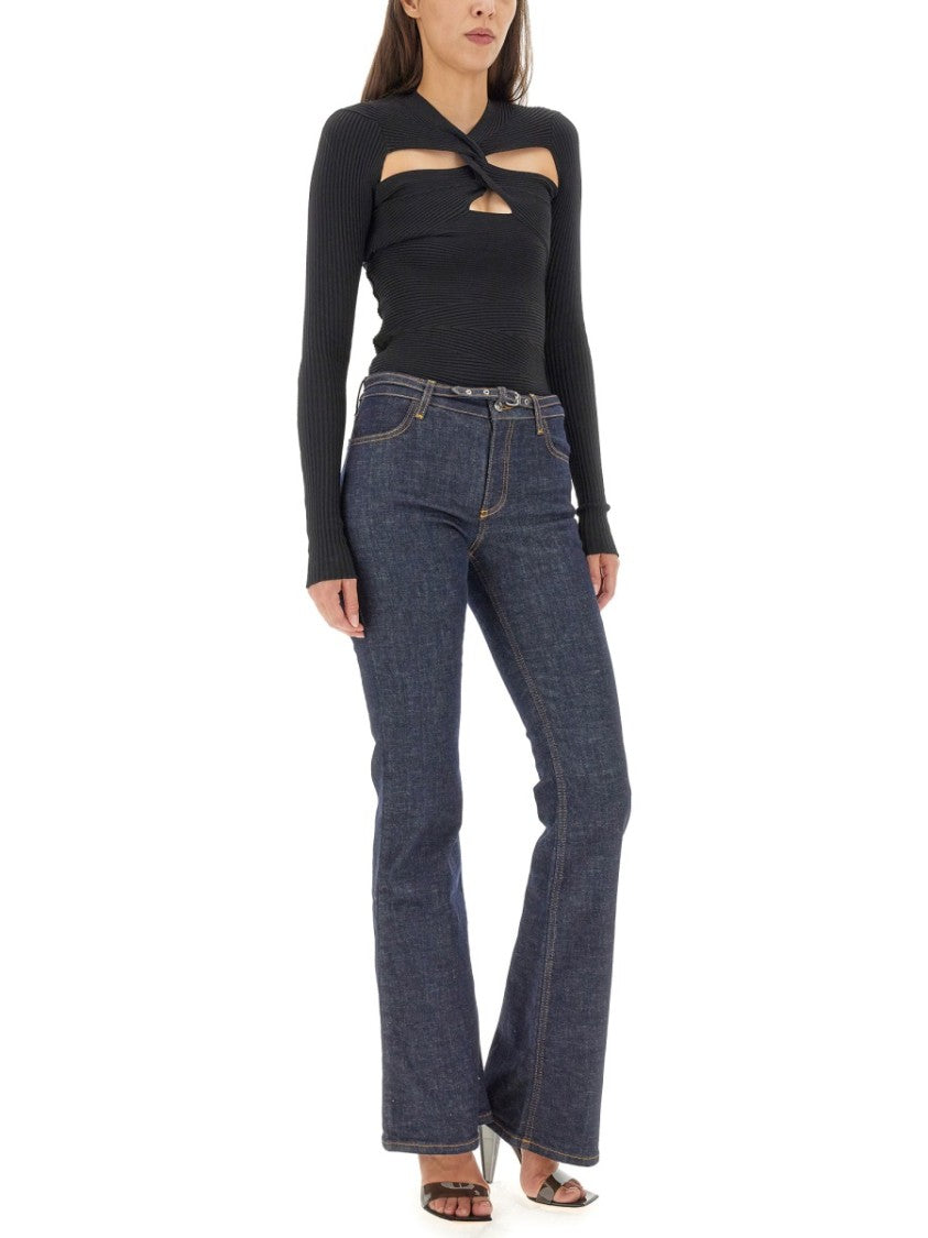 Philosophy Di Lorenzo Serafini Cut-Out Front Mesh Top