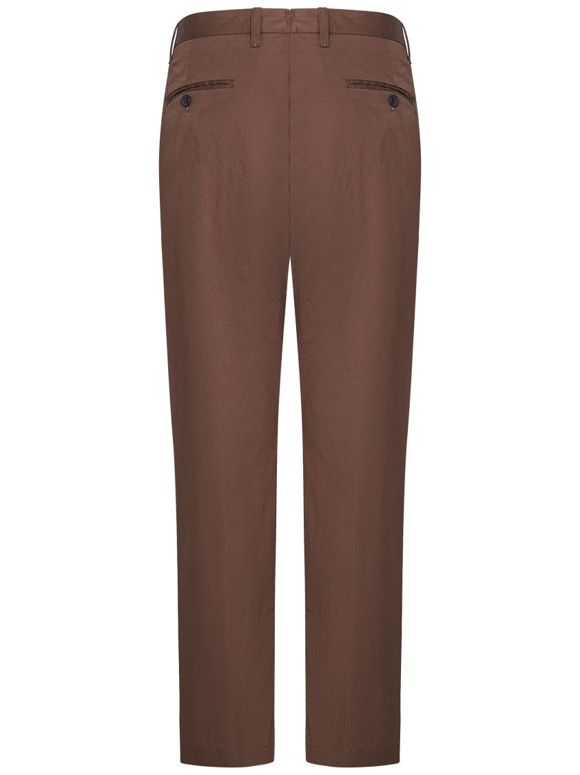 Franzese Collection Pleated Brown Trousers
