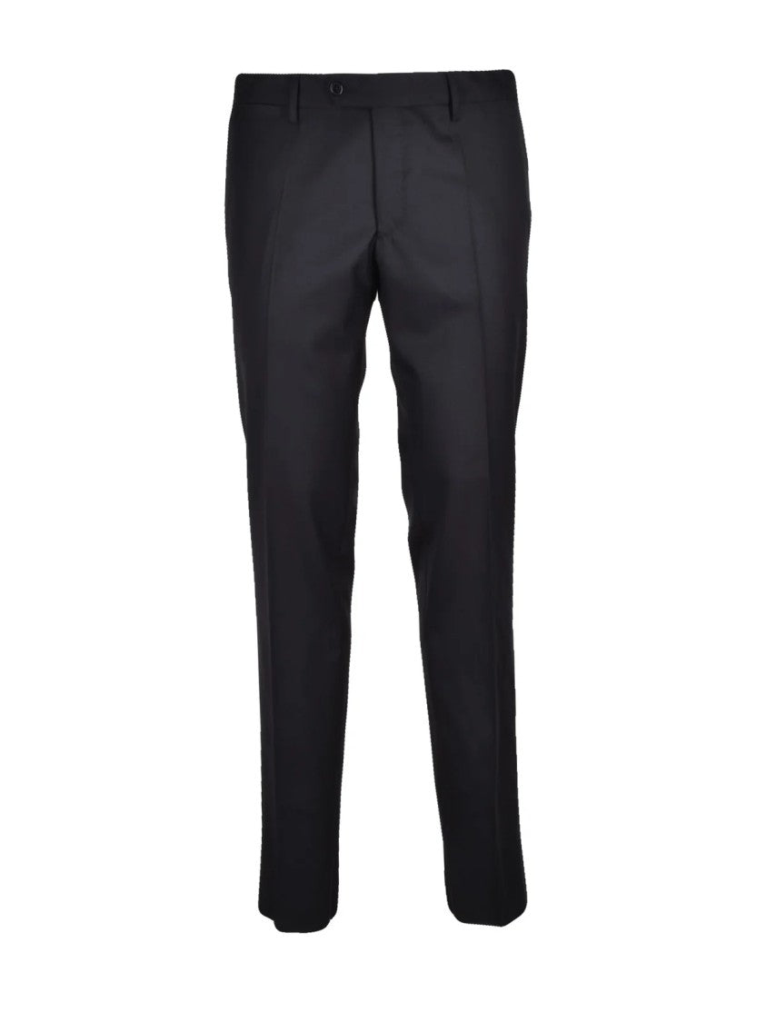 Summo Black Virgin Wool Double-Breasted Formal Suit