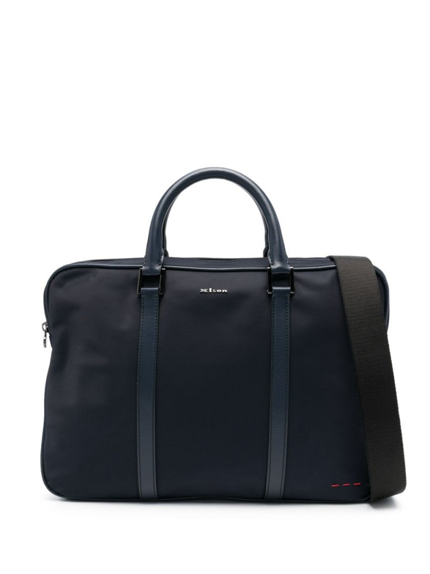 Kiton Midnight Blue Bag With Padded Laptop Pocket