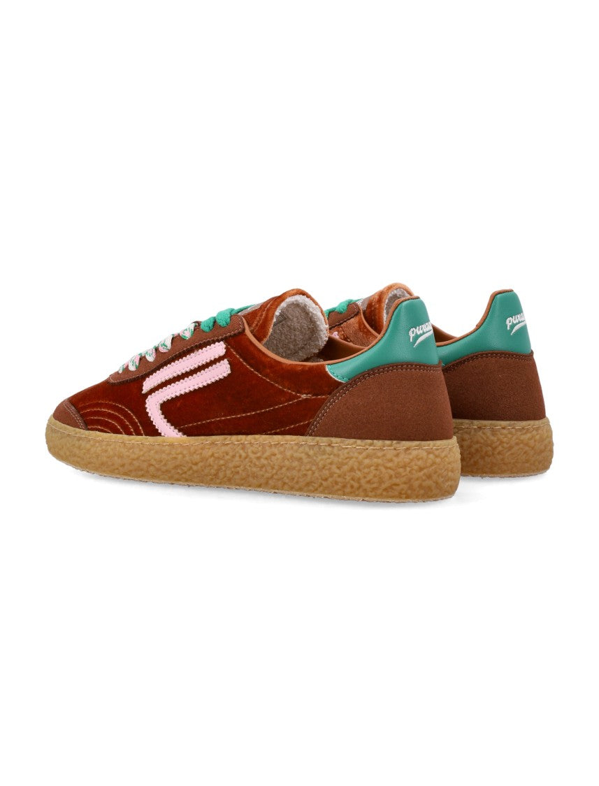 Puraai Xs Velvet Suede-Effect Sneakers