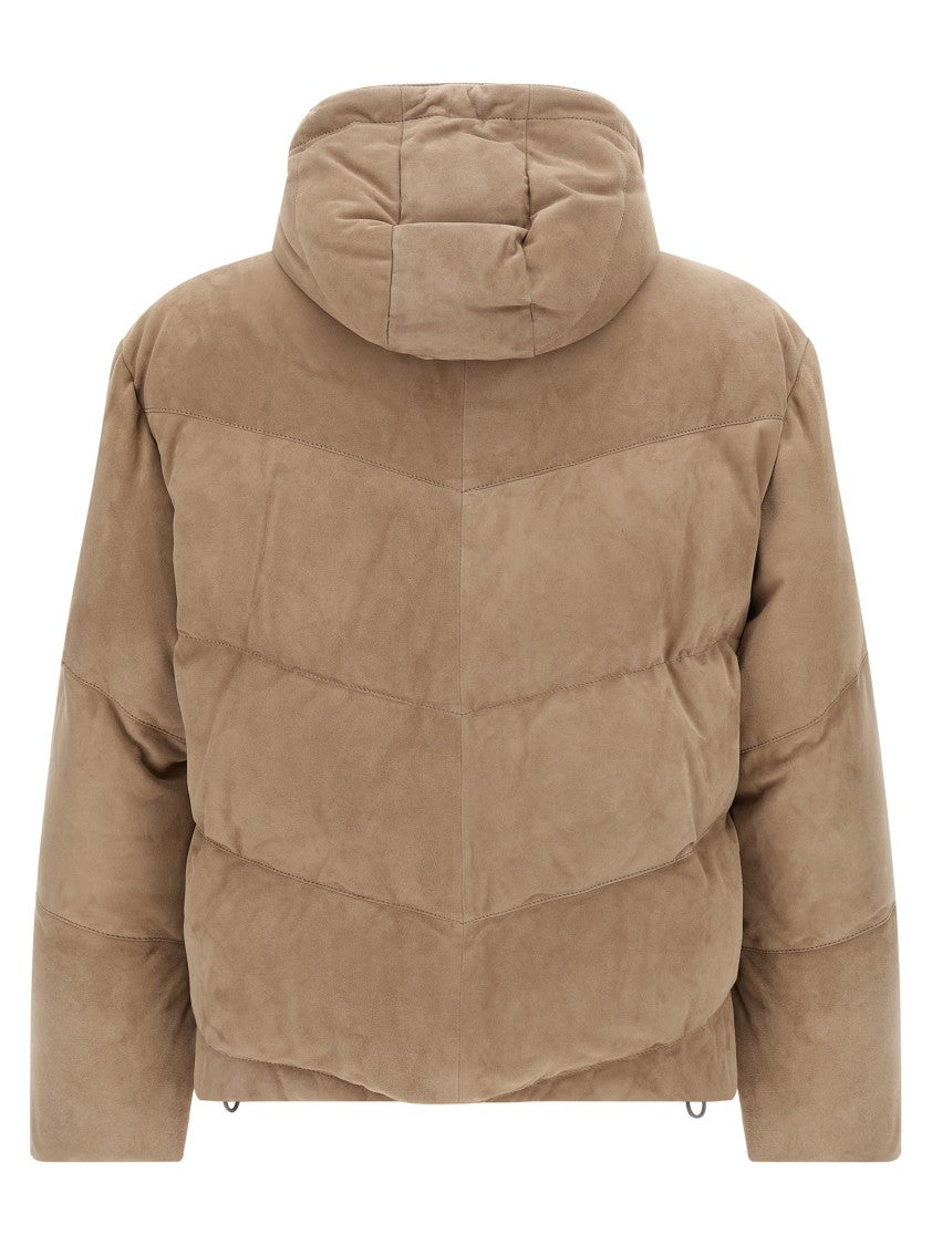 Brunello Cucinelli Suede Down Jacket