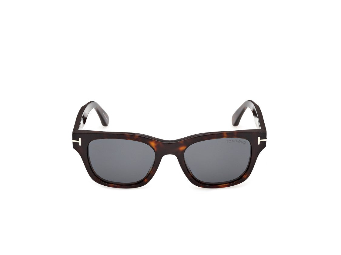 Tom Ford Tortoiseshell Ft1357 Square Frame Metallic Sunglasses