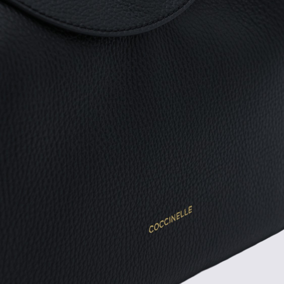 Coccinelle Structured Handbag With Braided Handle And Gold Accents