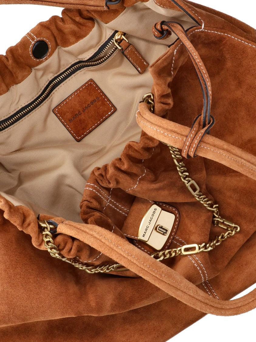 Marc Jacobs Brown The Christina Calf Suede Tote Bag