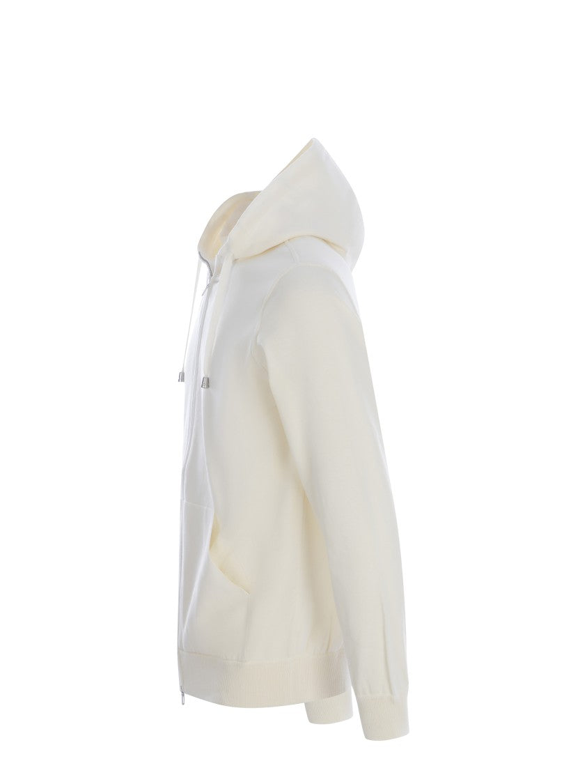Filippo De Laurentis Double-Zippered Cotton Yarn Hoodie