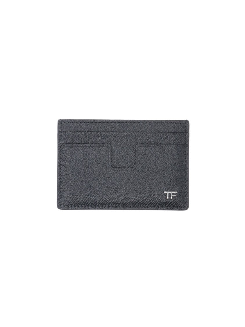 Tom Ford Black T Line Calf Leather Wallet