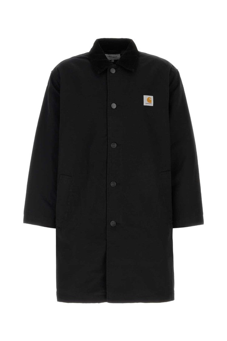 Carhartt Wip Black Canvas Webster Coat