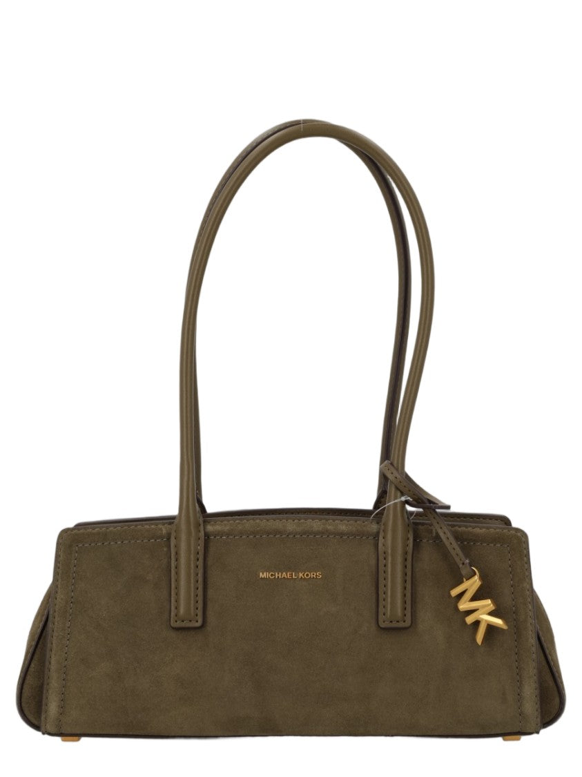 Michael Michael Kors Brown Minimalist Cow Leather Shoulder Bag