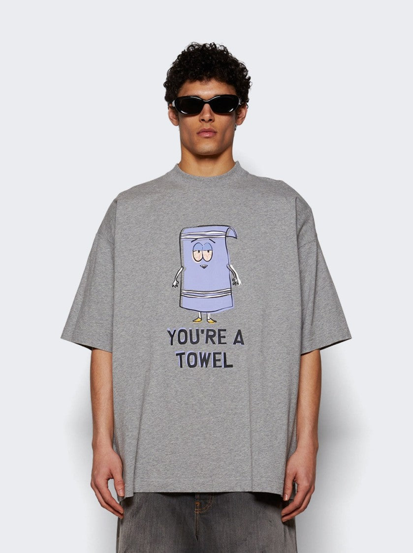 Vetements I'm A Towel Oversized Tee Grey Melange