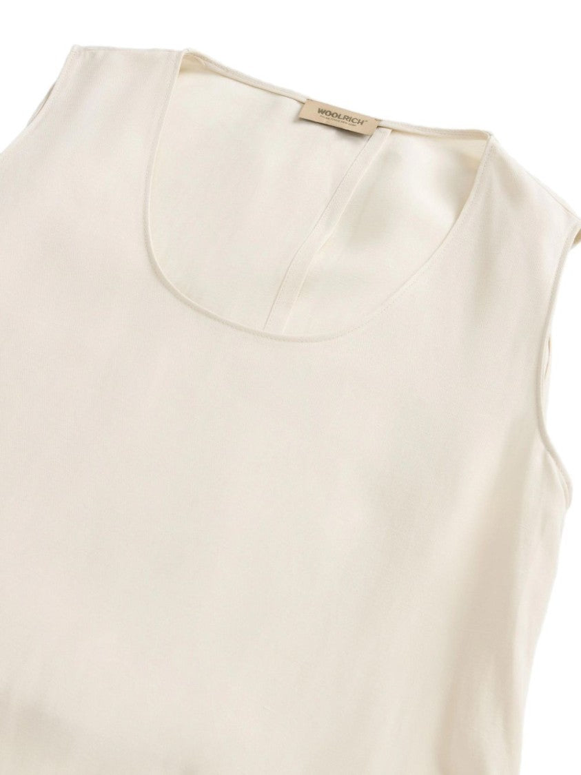Woolrich Sleeveless Dress With Cinched Waist