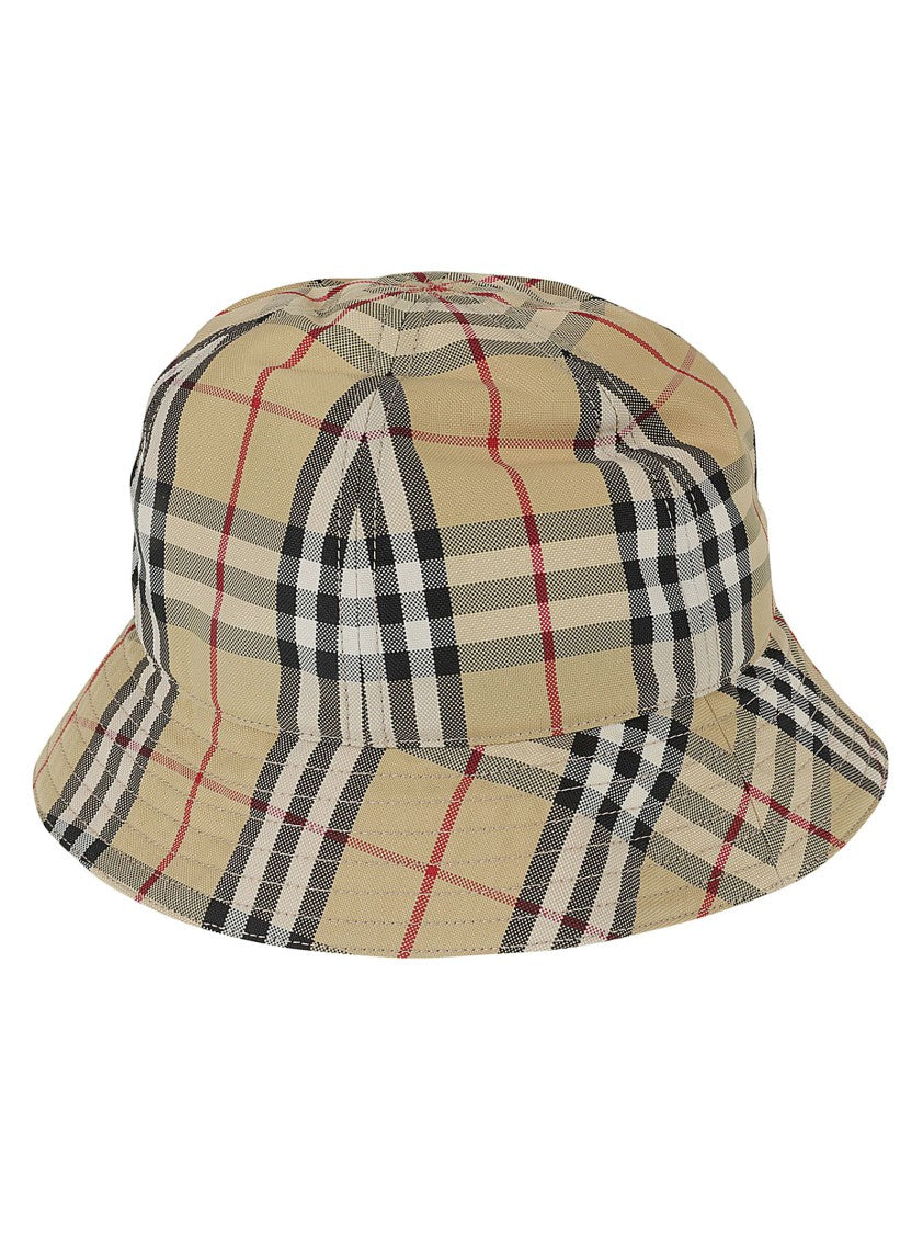 Burberry Check Pattern Bucket Hat