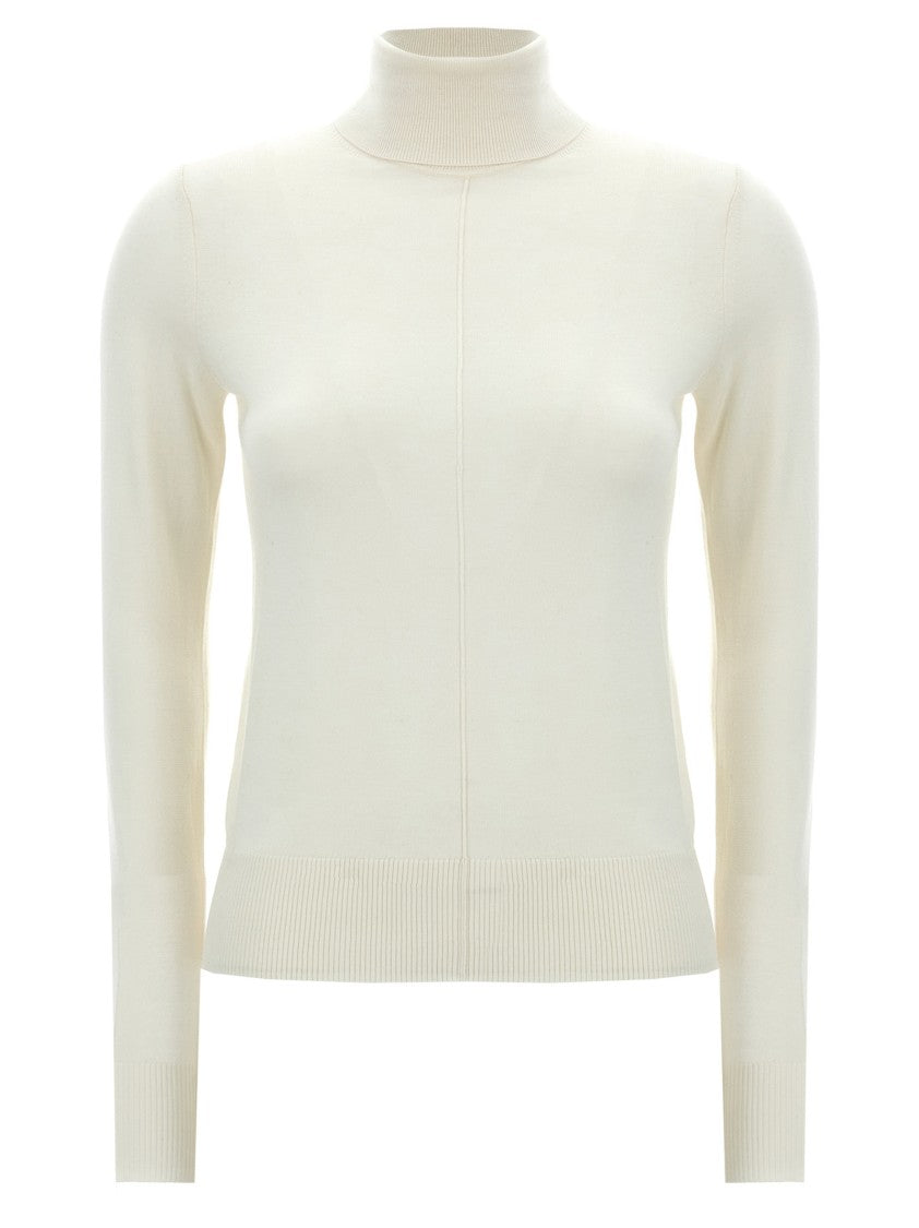 Chloé Logo Embroidery Turtleneck Sweater