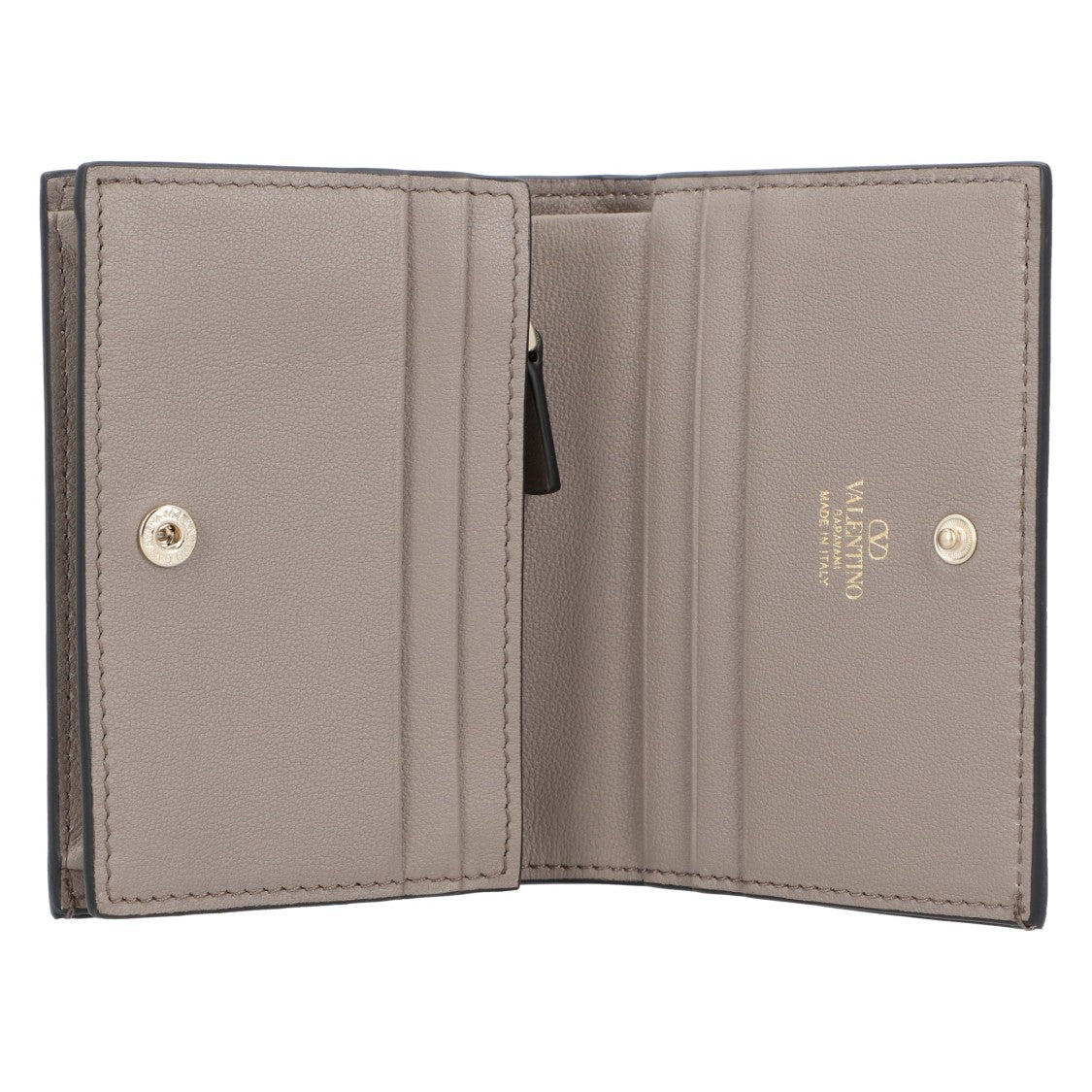 Valentino Small Rockstud Calfskin Wallet