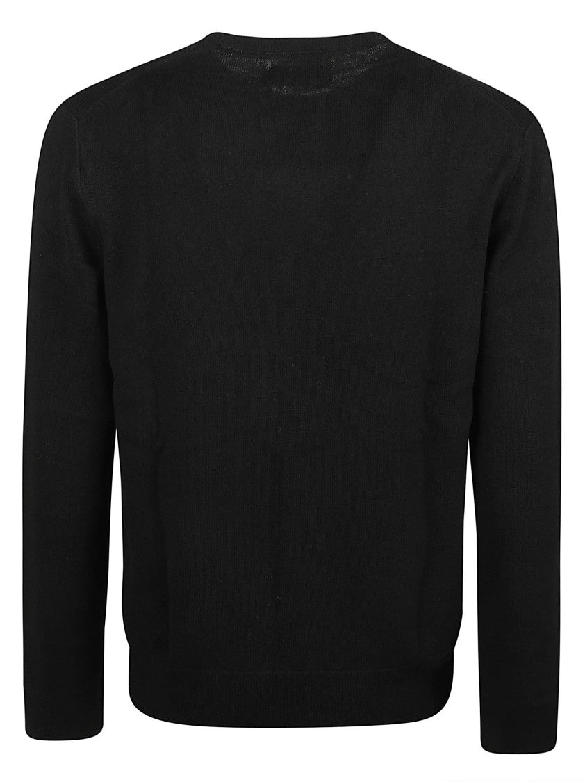 Polo Ralph Lauren Black Minimalist Wool Round Neck Sweater