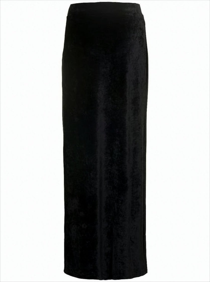 Balenciaga Black Maxi Skirt With Fitted Waistband