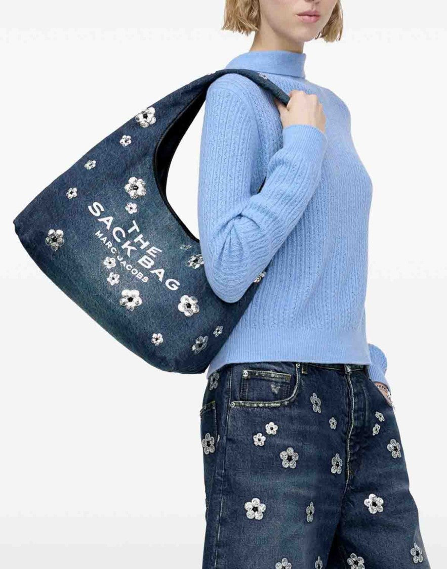 Marc Jacobs The Sequin Daisy Denim Sack Bag