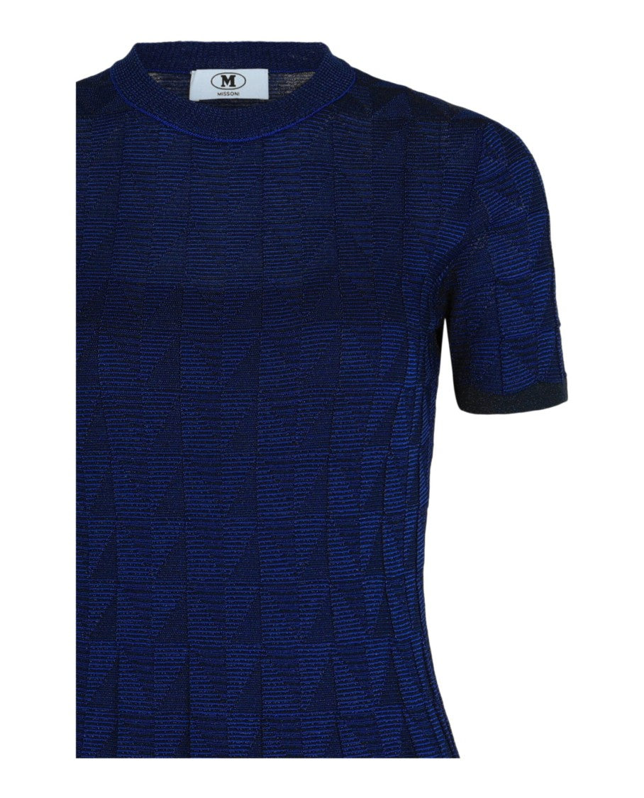 M Missoni Metallic Fit And Flare Dress