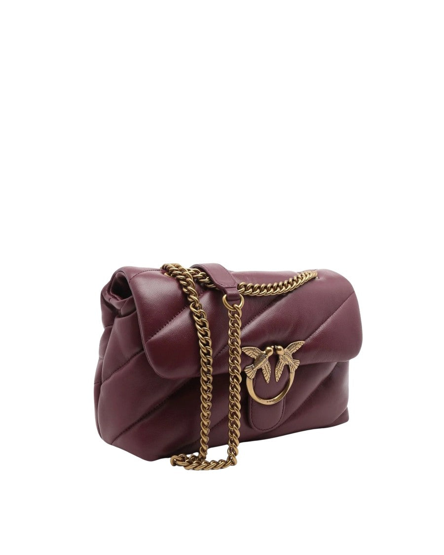 Pinko Love Puff Classic Small Quilted Leather Shoulder Bag