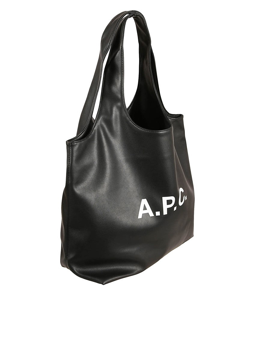 A.P.C. Black Tote Bag With Spacious Interior