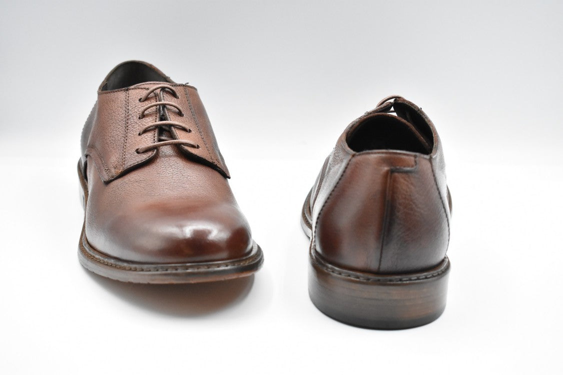 Ernesto Dolani Textured Leather Derby Shoes
