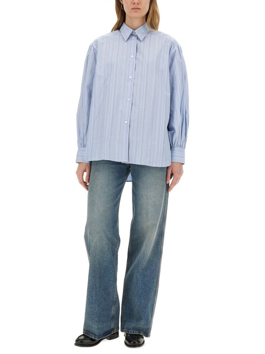 Paul Smith Blue Striped Shirt With Sleeves