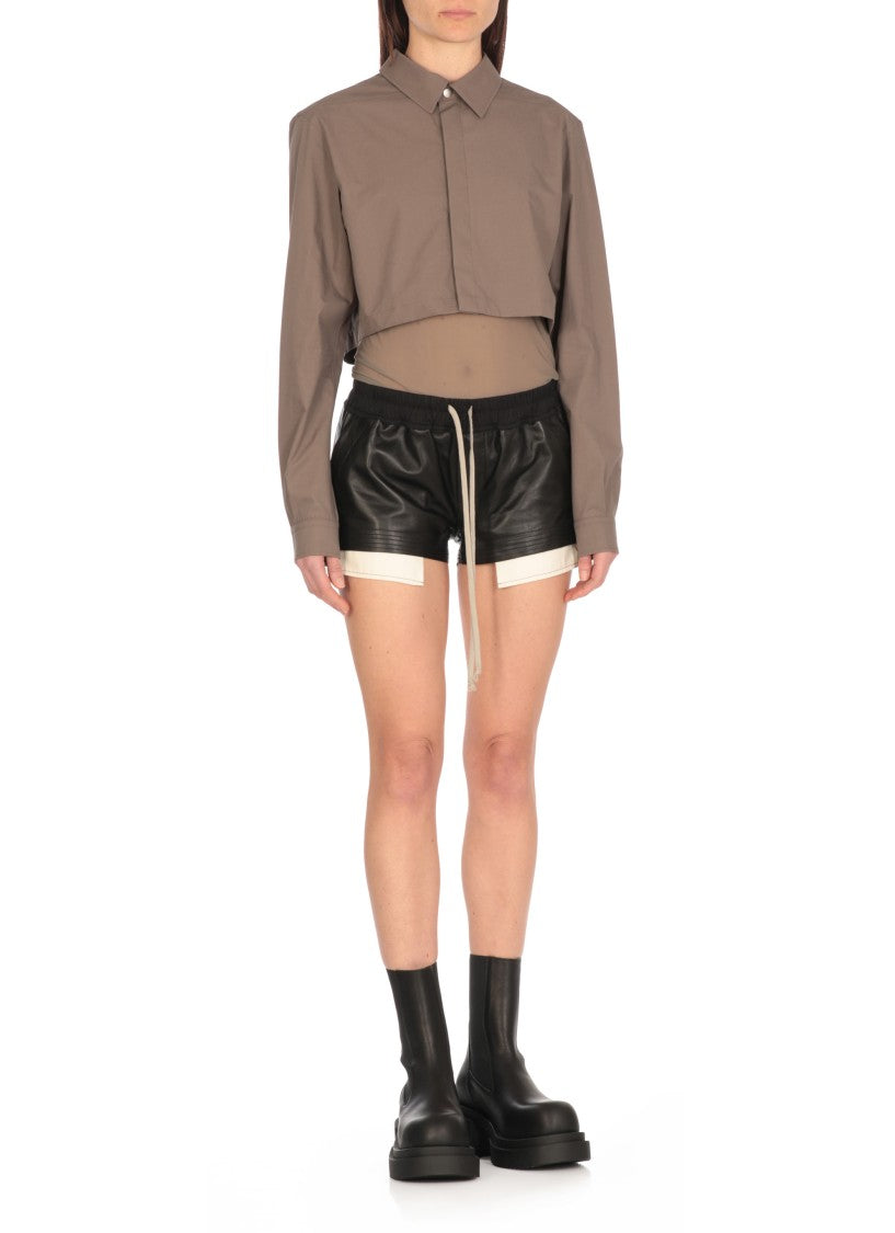 Rick Owens Green Cotton Shirt