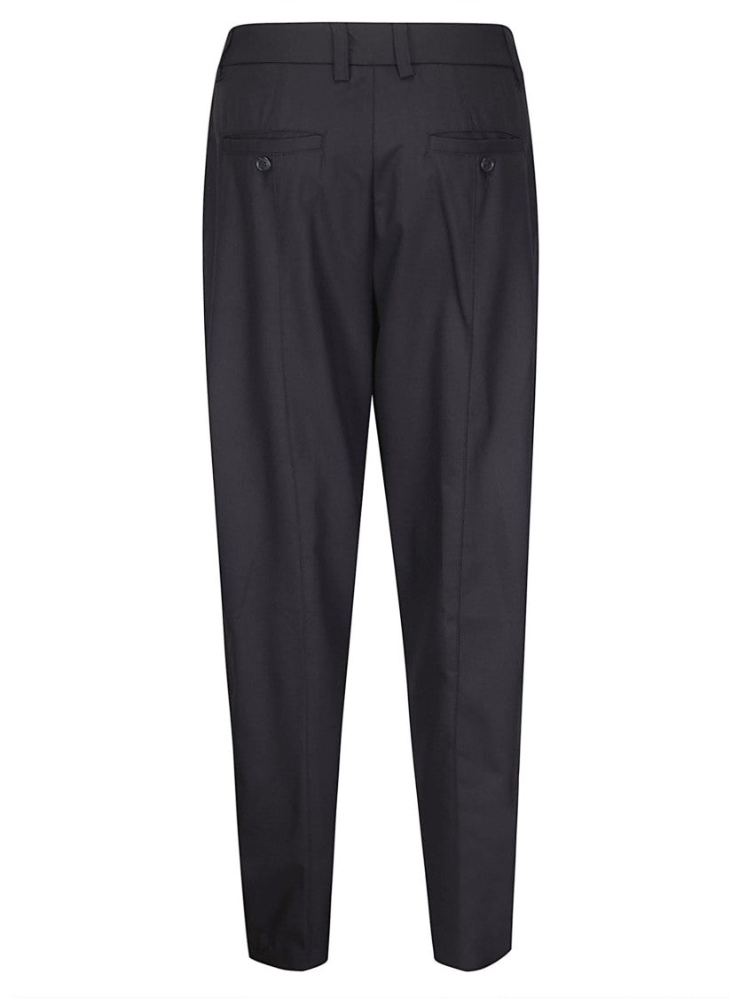 The Latest Beige Daniela Poli/Viscose Straight-Leg Trousers