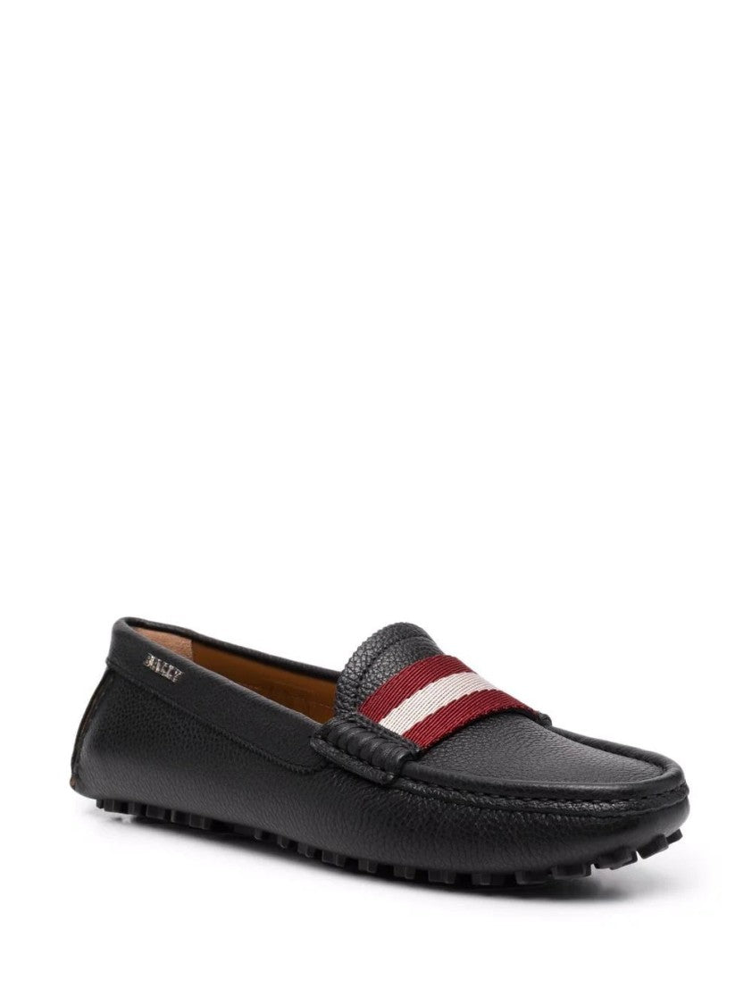 Bally Ladyes Calf Grained Moccasins