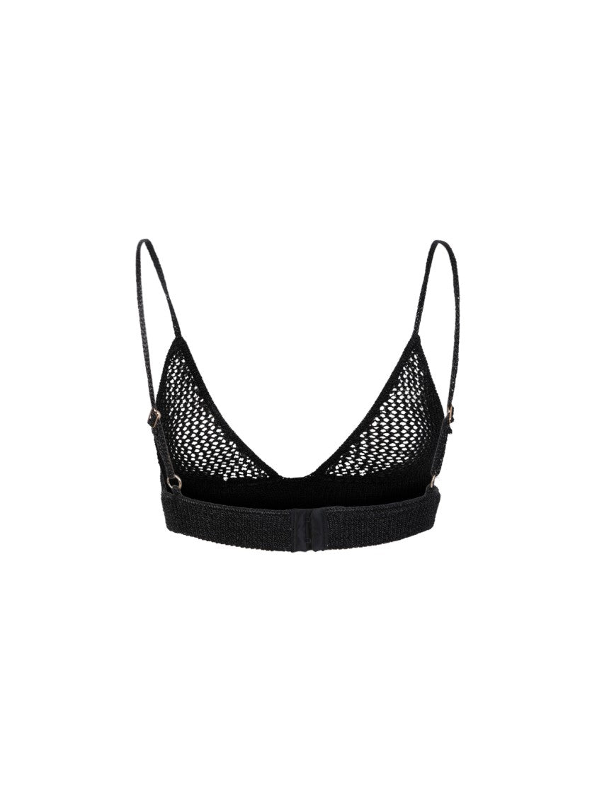 Dodo Bar Or Black Knitted Geddy Bra Top