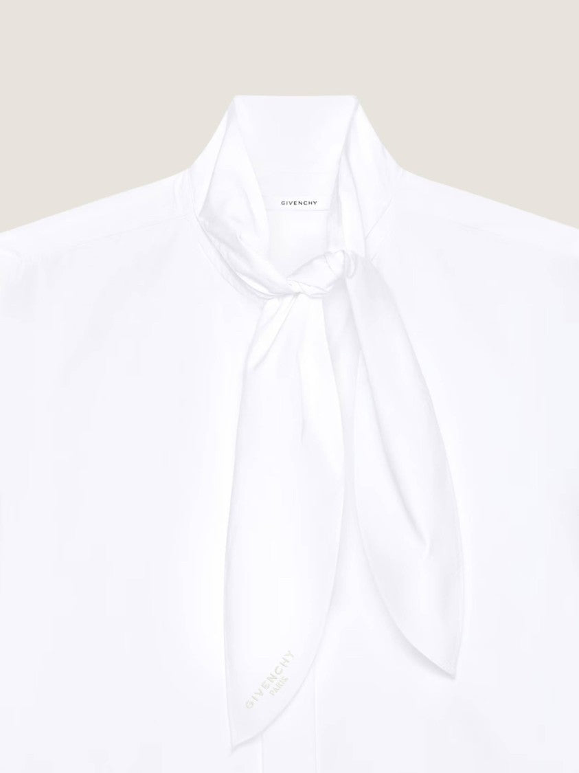 Givenchy Cotton Small Bow Tailored Shirt