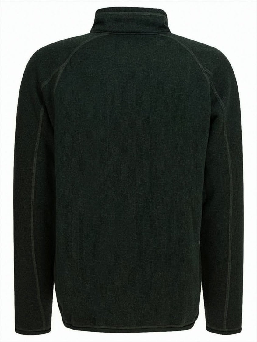 Patagonia Textured Black Quarter-Zip Fleece Pullover