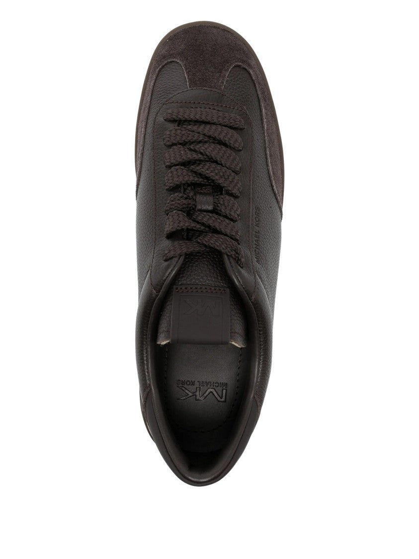 Michael Kors Wilton Textured Leather Suede Low-Top Sneakers