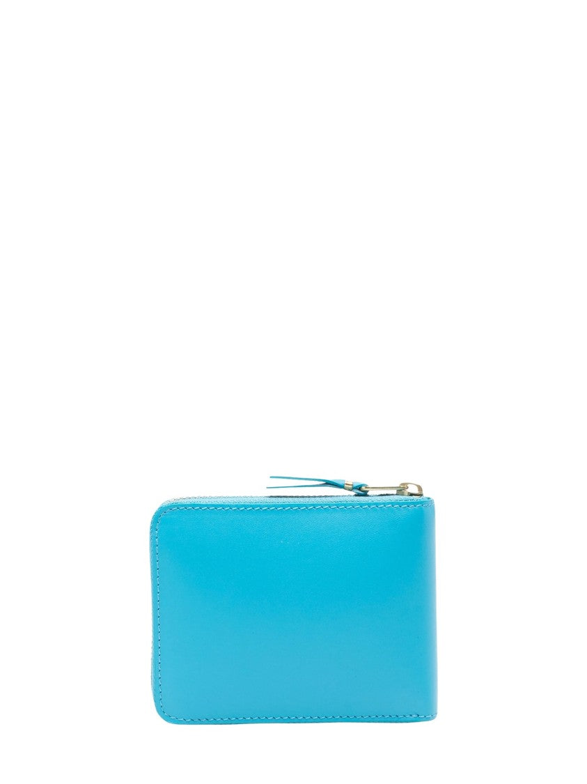 Comme Des Garçons Turquoise Classic Leather Line B Calfskin Wallet