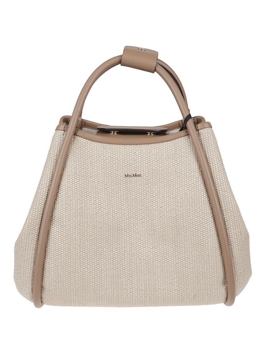 Max Mara Woven Raffia-Effect Bag