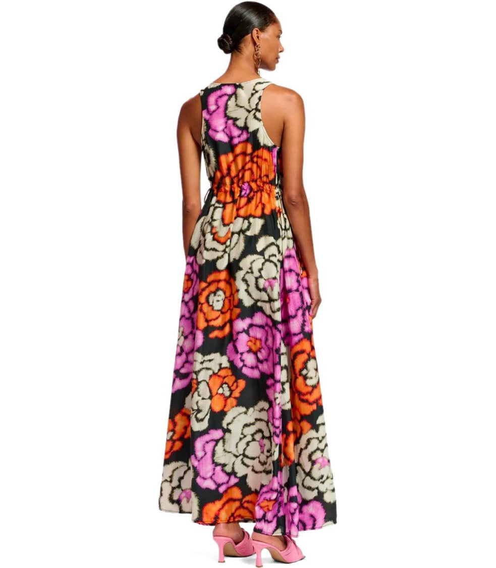 Essentiel Antwerp Flowers Black Long Dress