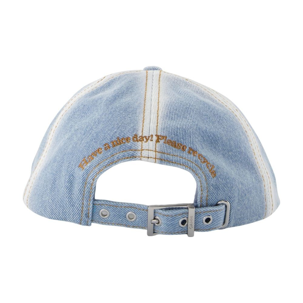 Ganni Denim-Inspired Cotton Cap