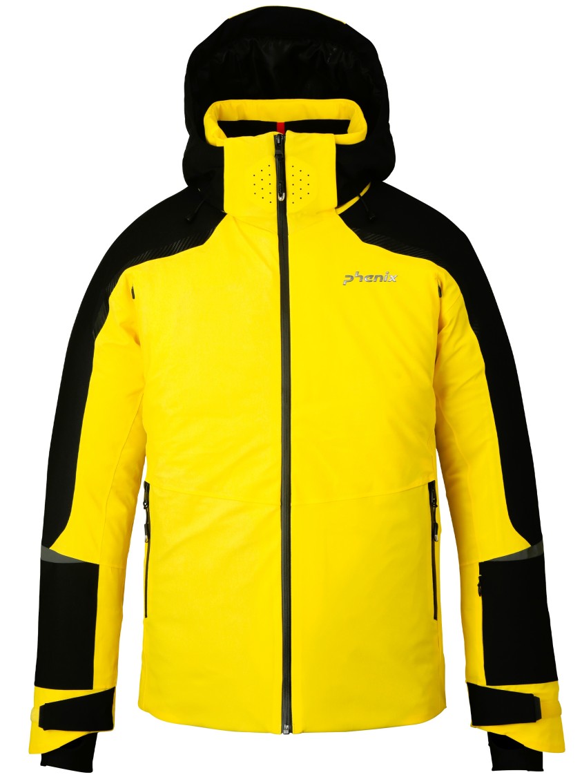Phenix Yellow Reflective-Detail Nylon Ski Jacket