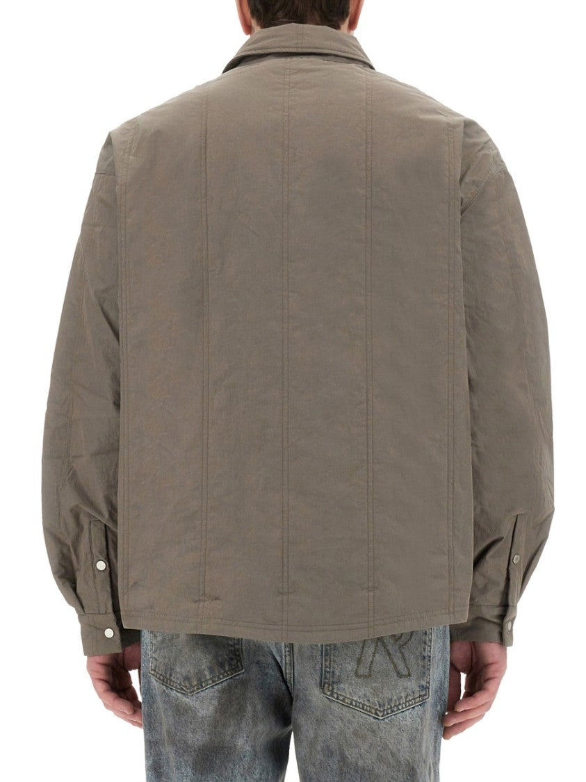 Represent Quilted Overshirt With Dual Chest Pockets