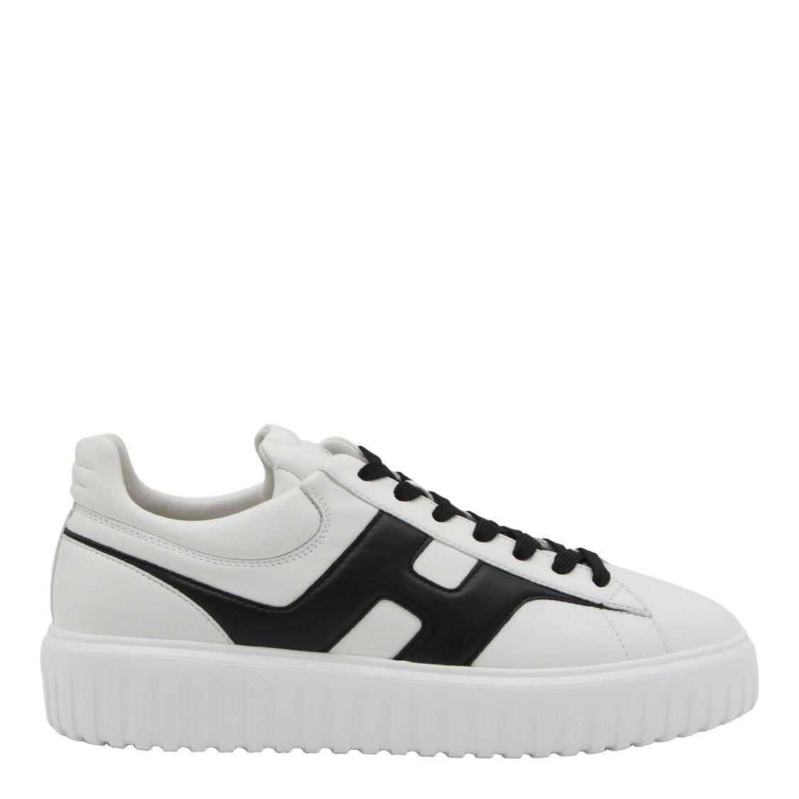 Hogan White Hogan Sneakers With Bold Black Design