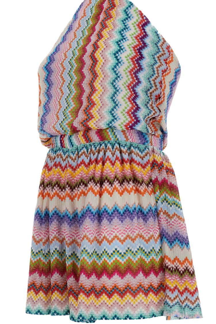 Missoni Multicolor Zigzag Pattern Short Jumpsuit