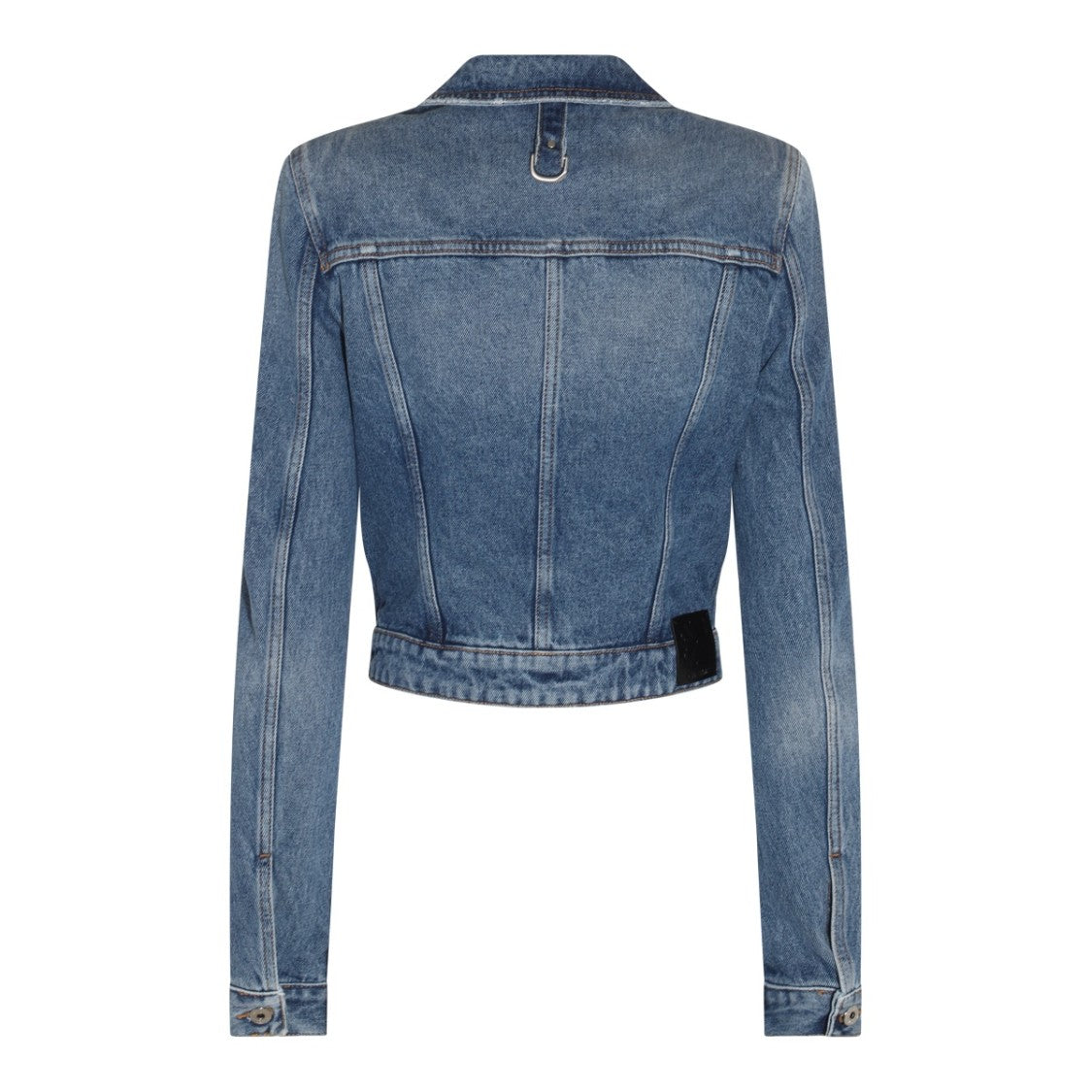 Off-White Blue Cotton Chest Flap Jackets