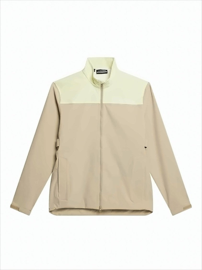 J Lindeberg Two-Tone Casual Jacket With Geometric Panel