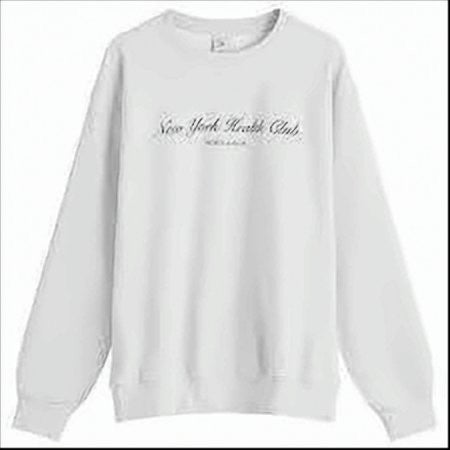 Sporty And Rich Long-Sleeve Sweatshirt With Classic Crew Neck