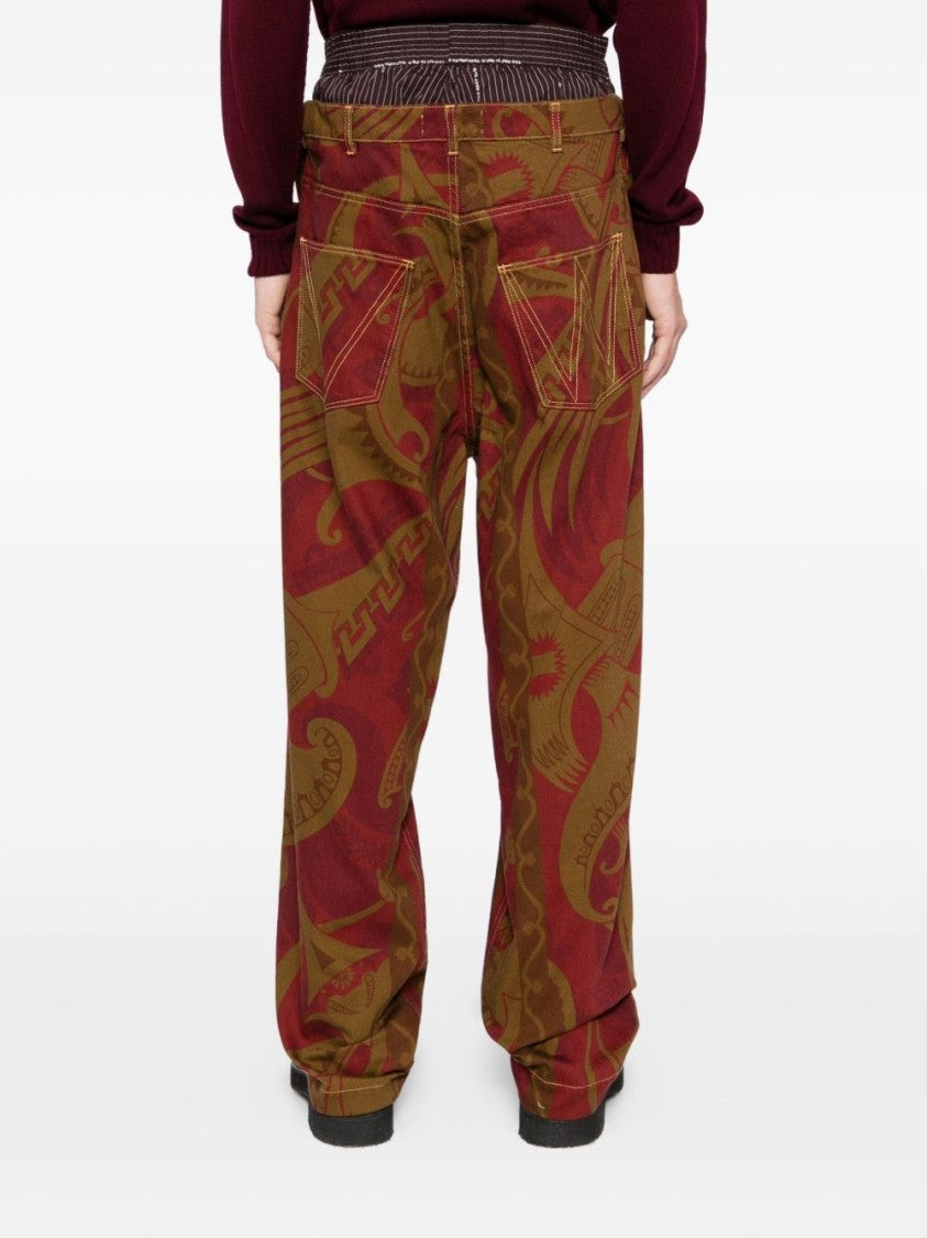 Vivienne Westwood Camel Brown Five Pocket Contrast Jeans