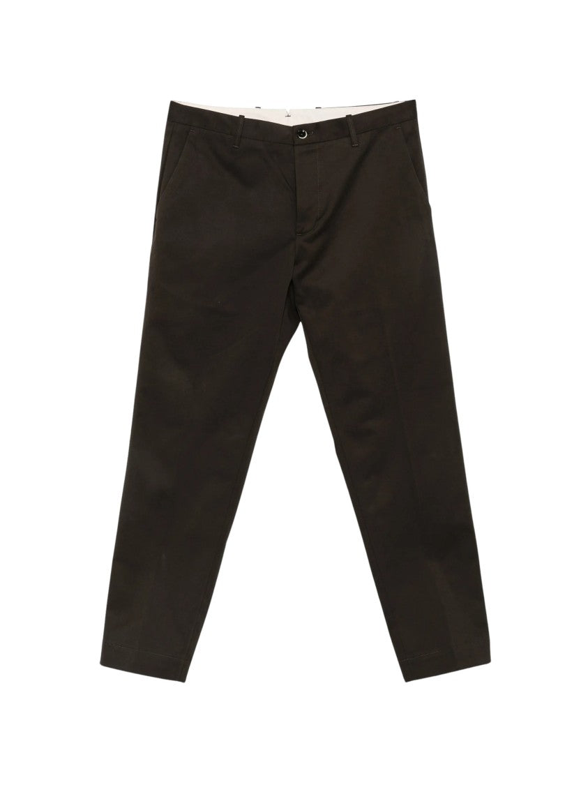 Nine In The Morning Tailored Black Trousers With Classic Waistband And Structured Finish