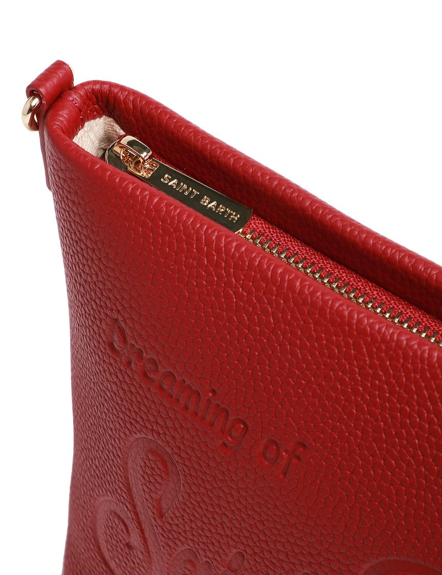 Mc2 Saint Barth Red Aline Handbag Clutch
