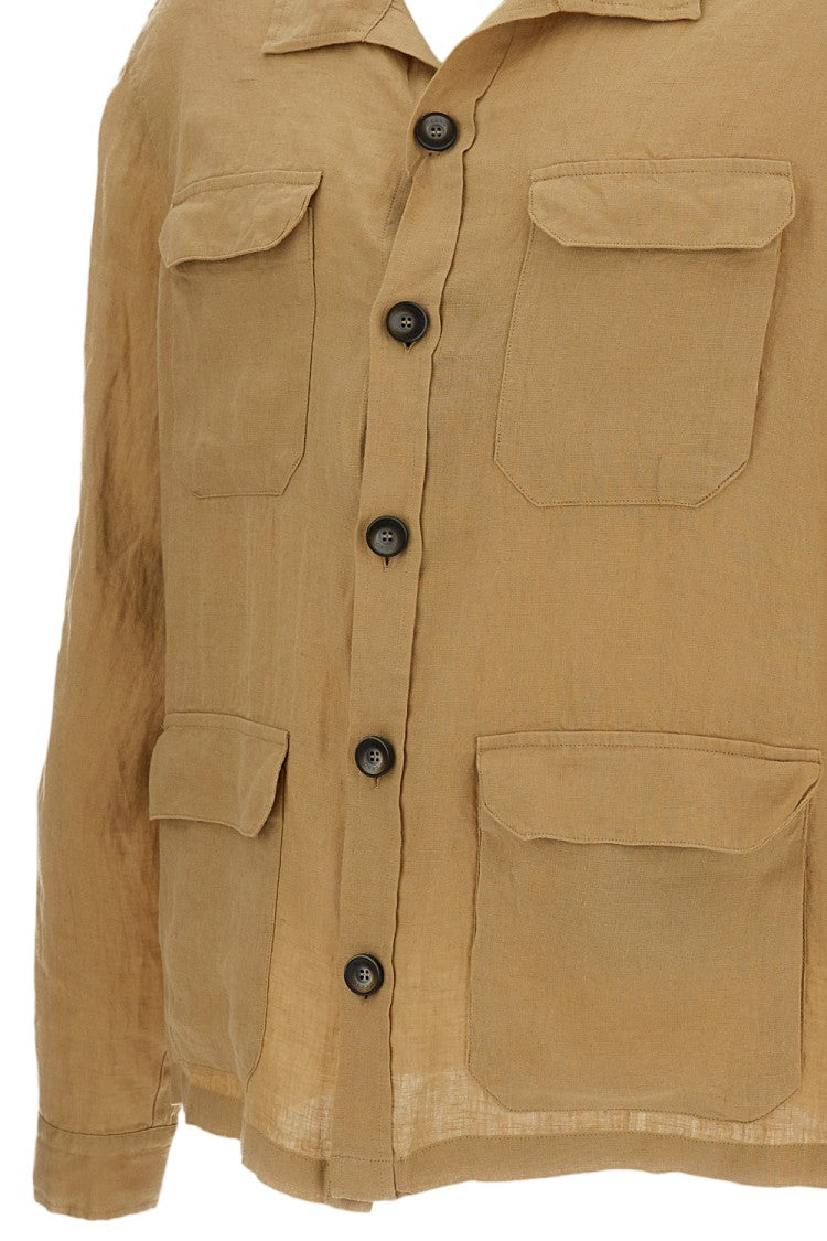 Herno Beige 'Field Crafted' Linen Jacket